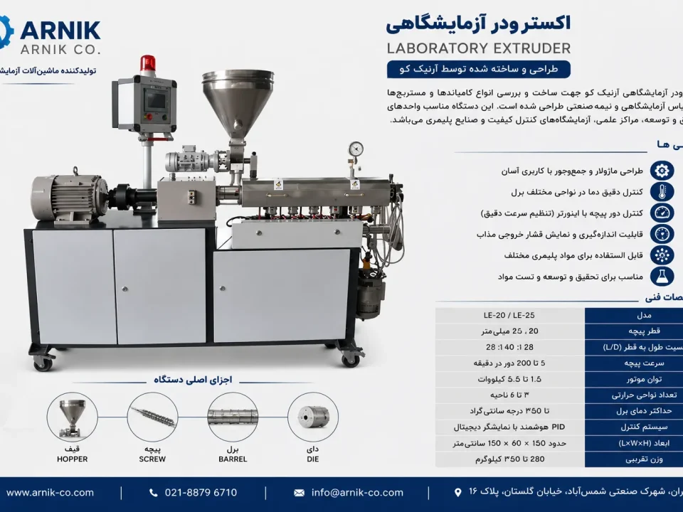 انواع مختلف اکسترودر آزمایشگاهی